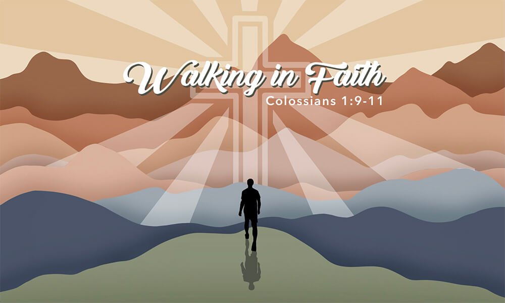 Walking in Faith theme graphic