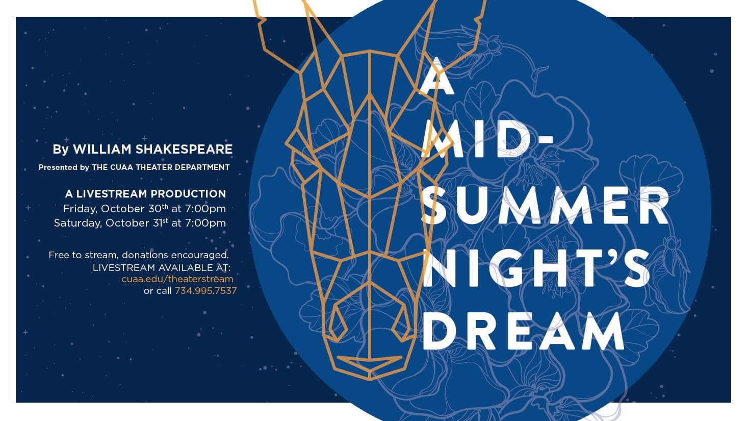 Shakespeare's "A Midsummer Night's Dream" to be performed virtually