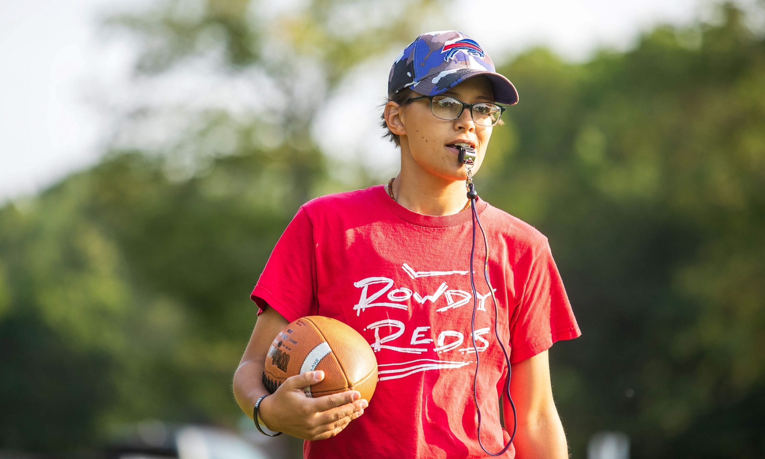 Sam Mullet, first female football coach in Michigan